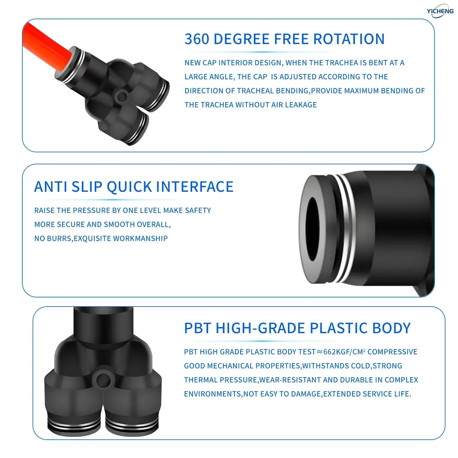 PNEUMATIC Hose Connector 6MM O - đánh giá và giá Push Fit Connector