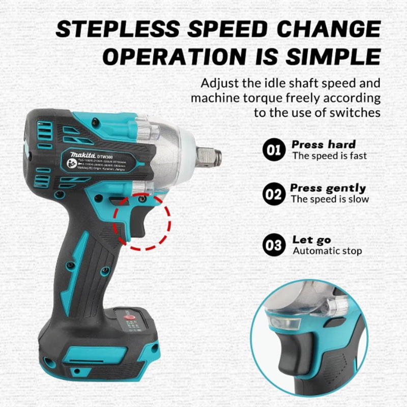 Makita DTW300 18V Brushless Co - đánh giá và giá Makita Drill Dtw300