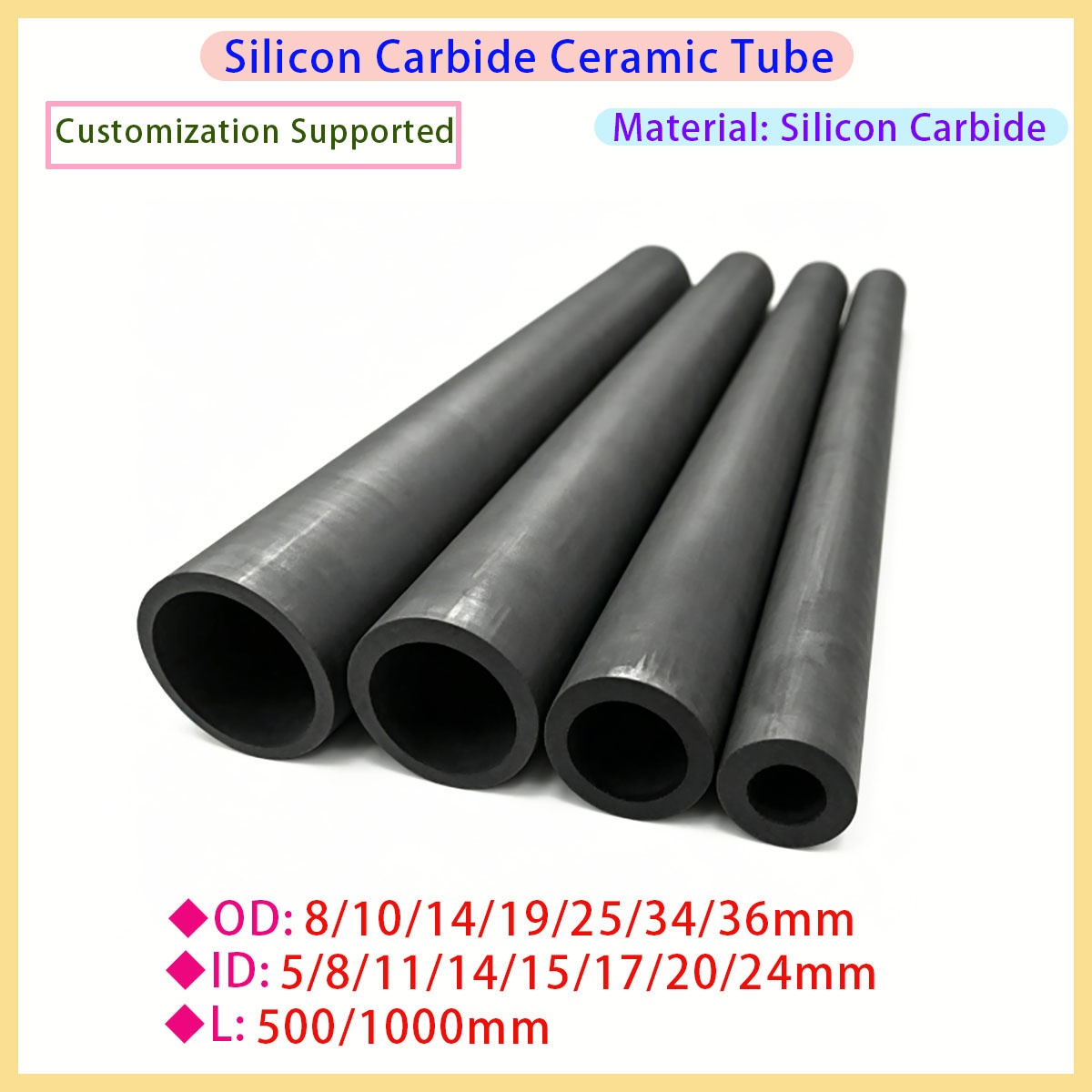 SiC Ceramic Pipe Pressureless  - đánh giá và giá Pipe Freeze Spray