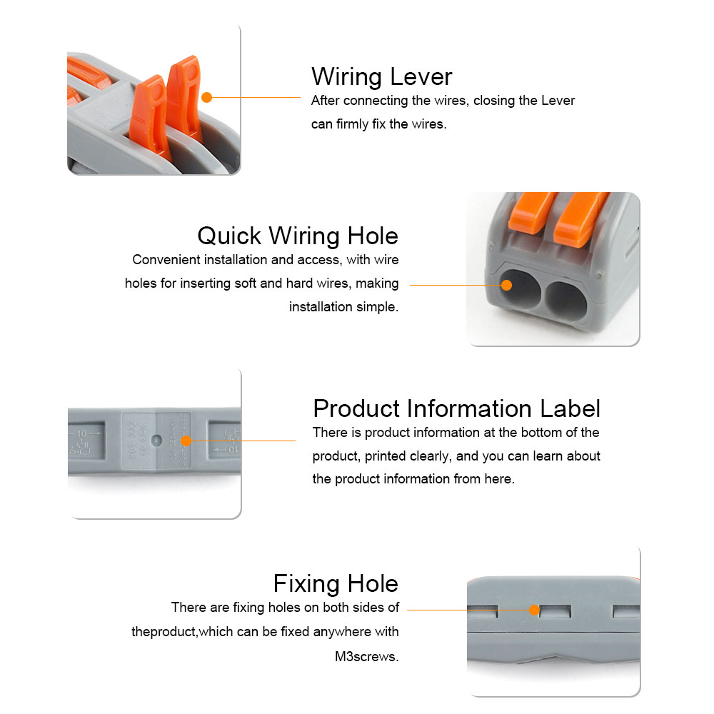 DIY GO 22PCS Lever Wire Connec - đánh giá và giá Push Fit Connector