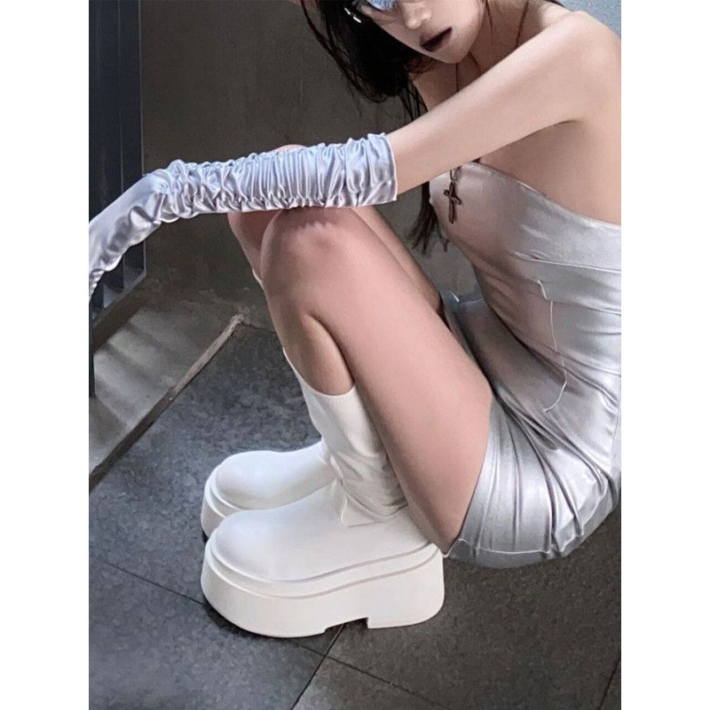 Thick soled long tube boots fo - đánh giá và giá Pipe Bending Spring