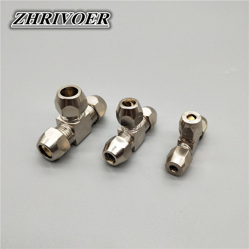1 Cái Khí Nén Phụ Kiện Đồng T  - đánh giá và giá Compression Fitting Brass